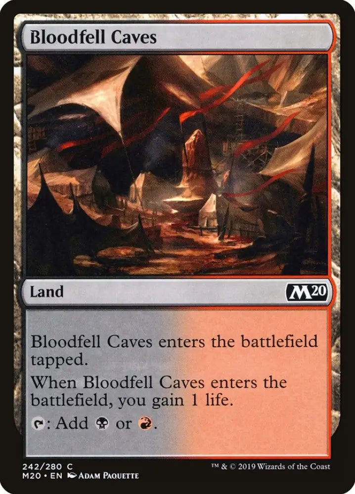 Bloodfell Caves [Core Set 2020] - MTG Single