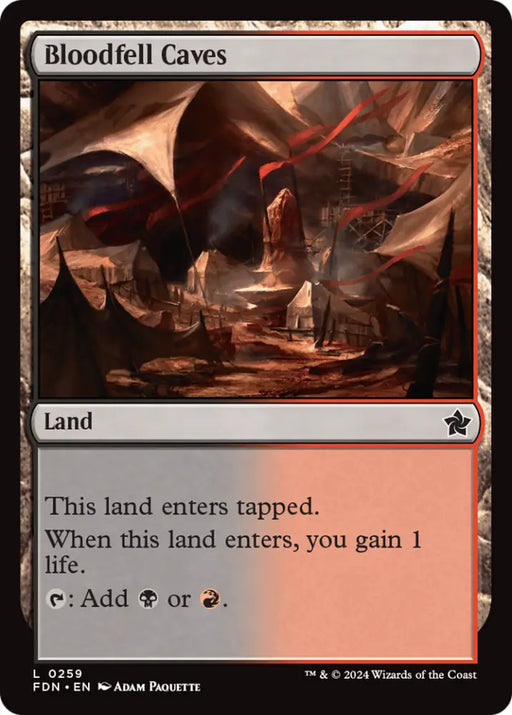 Bloodfell Caves [Foundations] - MTG Single