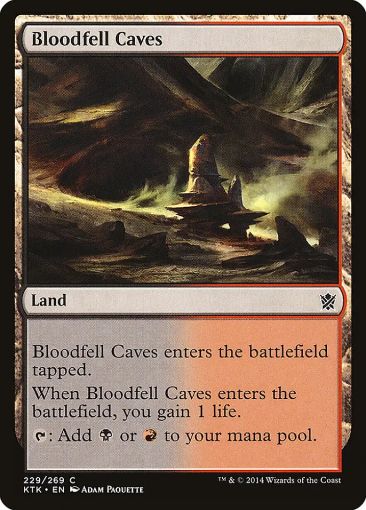 Bloodfell Caves [Khans of Tarkir] - MTG Single