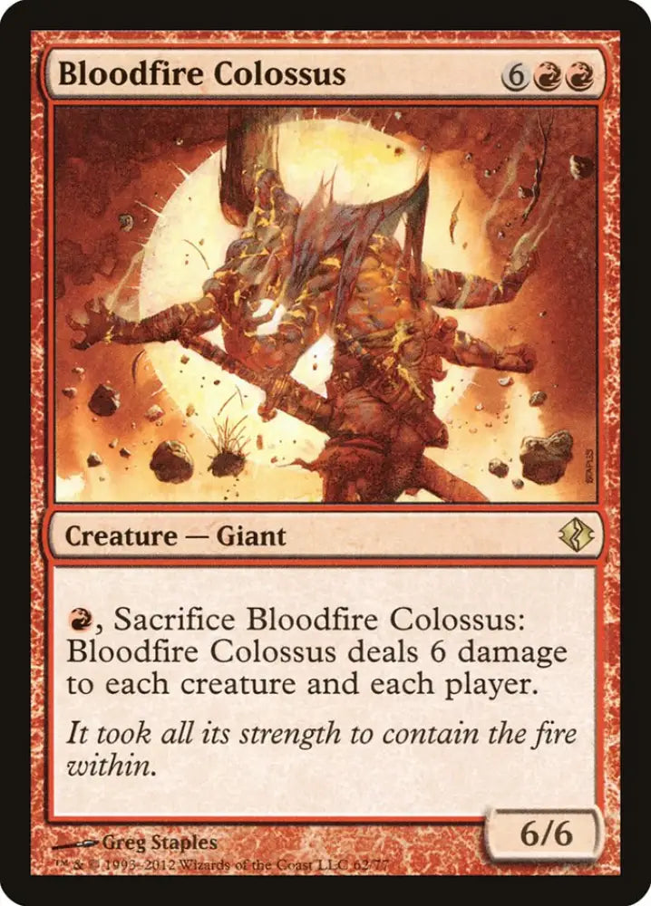 Bloodfire Colossus [Duel Decks: Venser vs. Koth] - MTG Single