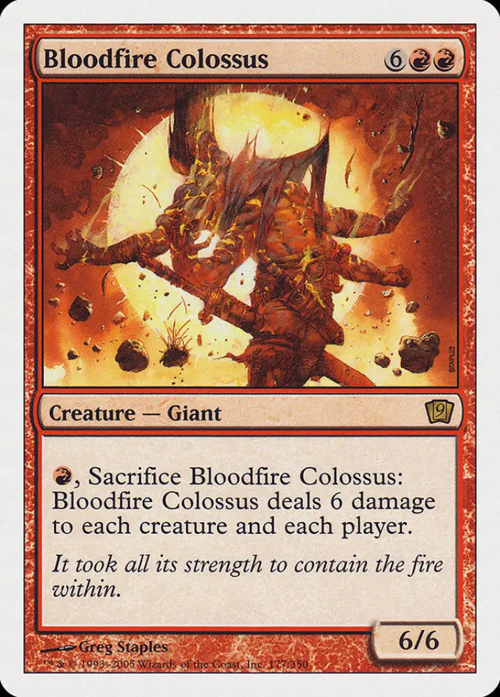 Bloodfire Colossus [Ninth Edition] - MTG Single