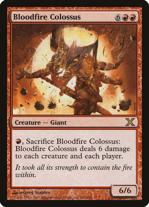 Bloodfire Colossus [Tenth Edition] - MTG Single