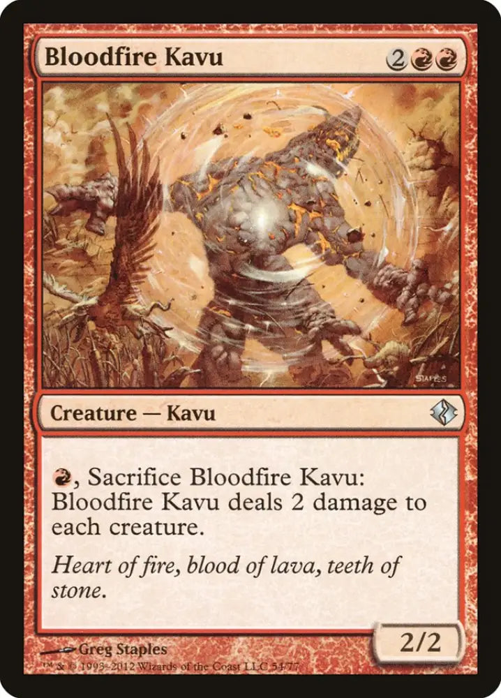Bloodfire Kavu [Duel Decks: Venser vs. Koth] - MTG Single
