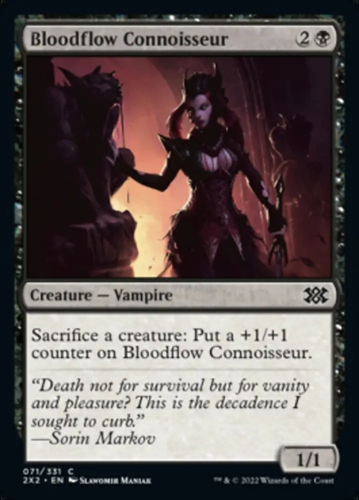 Bloodflow Connoisseur [Double Masters 2022] - MTG Single