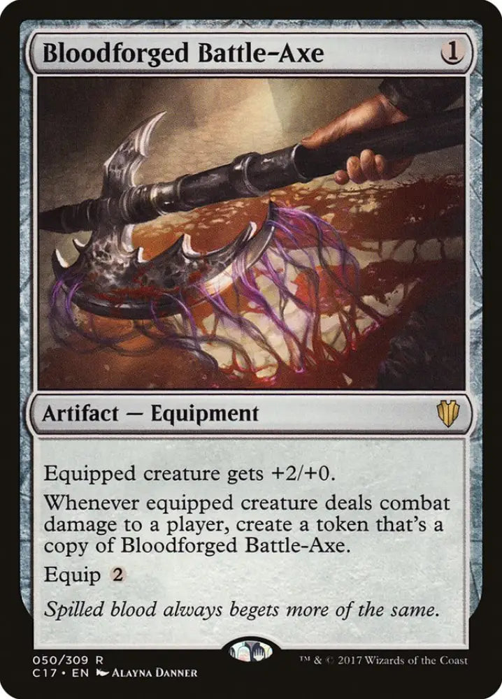 Bloodforged Battle-Axe [Commander 2017] - MTG Single