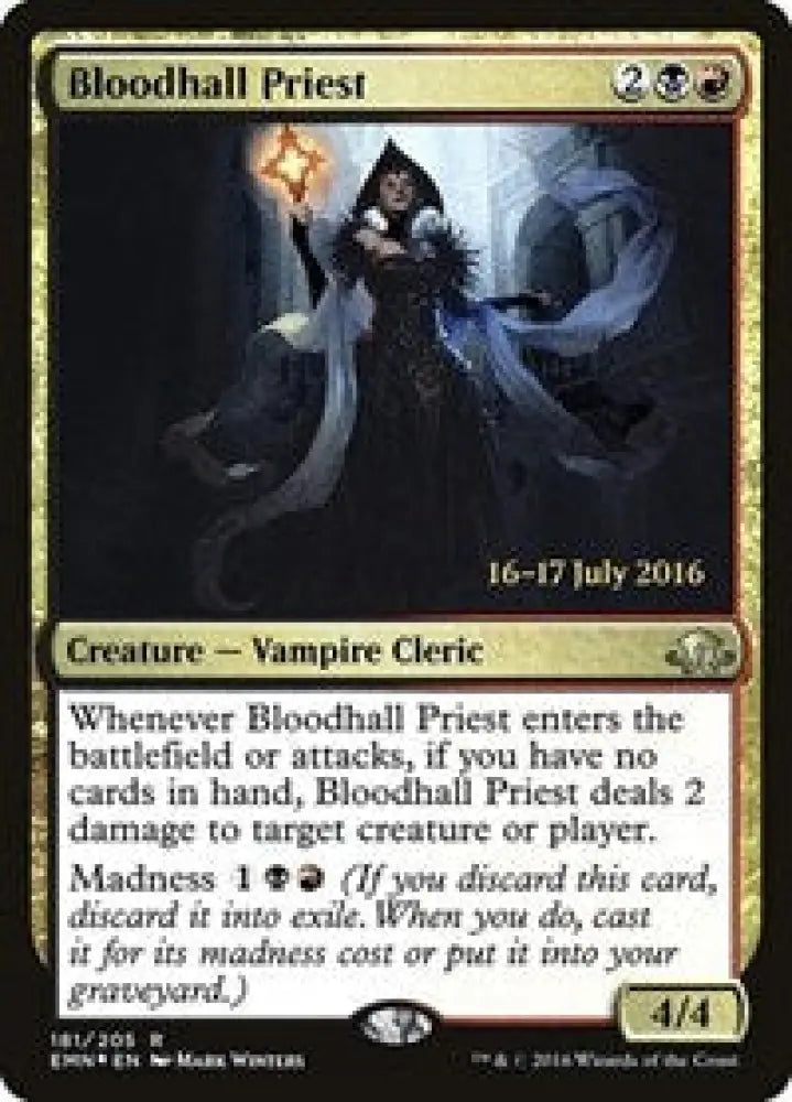 Bloodhall Priest (181) [Prerelease Cards]