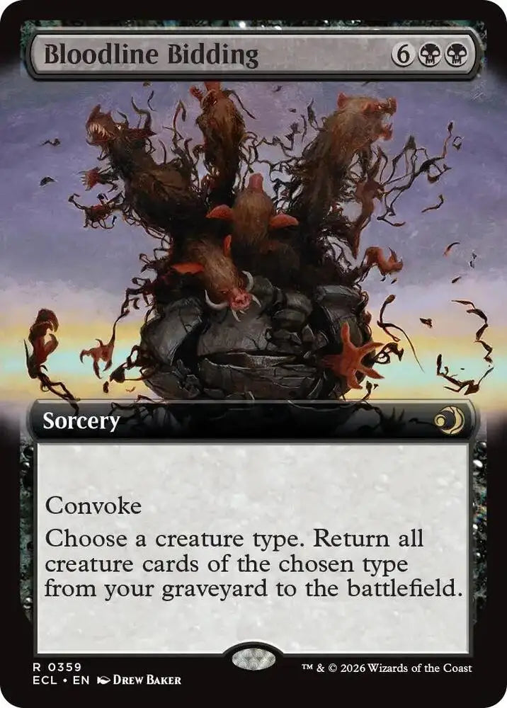 Bloodline Bidding (Extended Art) (359) [Lorwyn Eclipsed]