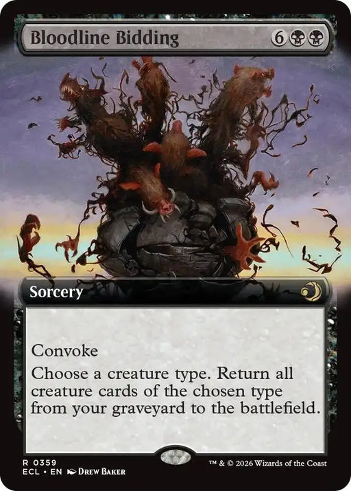 Bloodline Bidding (Extended Art) (359) [Lorwyn Eclipsed]