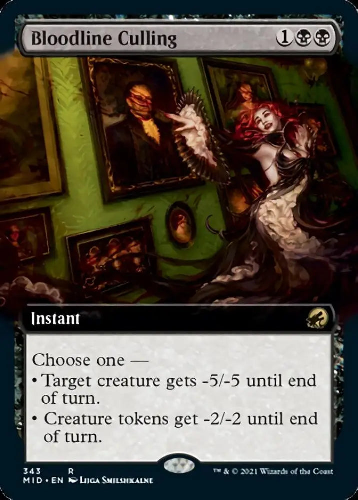 Bloodline Culling (Extended Art) [Innistrad: Midnight Hunt] - MTG Single