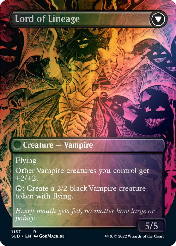 Bloodline Keeper // Lord of Lineage (Borderless) [Secret Lair: From Cute to Brute] - MTG Single