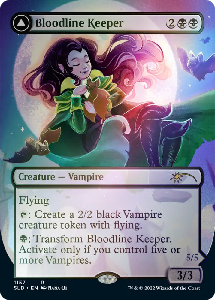 Bloodline Keeper // Lord of Lineage (Borderless) [Secret Lair: From Cute to Brute] - MTG Single