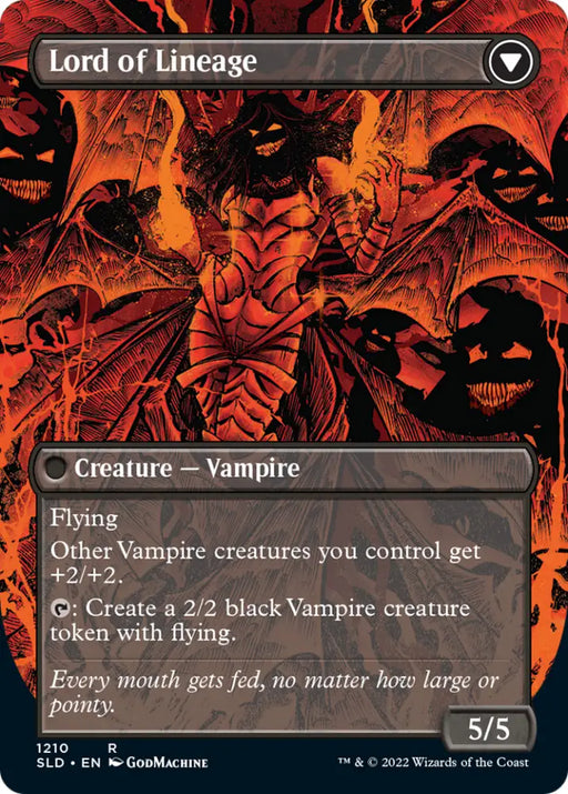 Bloodline Keeper // Lord of Lineage (Display Commander) (Borderless) [Secret Lair: From Cute to Brute] - MTG Single