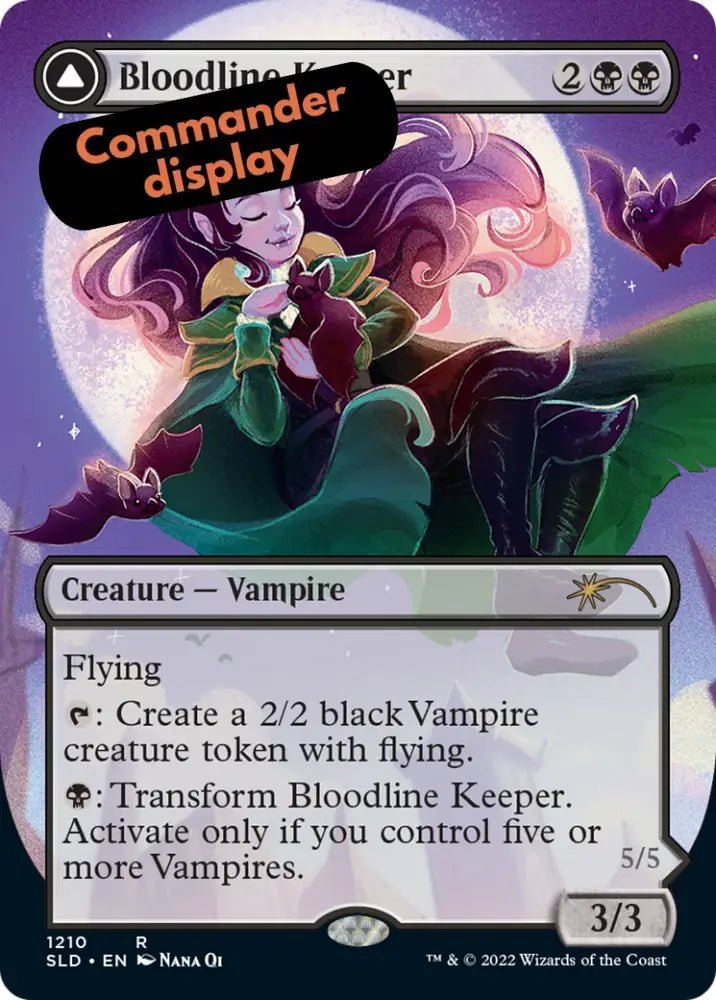 Bloodline Keeper // Lord of Lineage (Display Commander) (Borderless) [Secret Lair: From Cute to Brute] - MTG Single