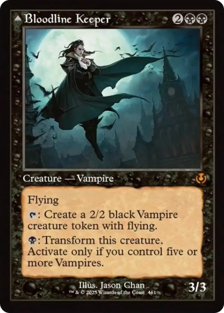 Bloodline Keeper // Lord of Lineage (Retro Frame) [Innistrad Remastered] - MTG Single