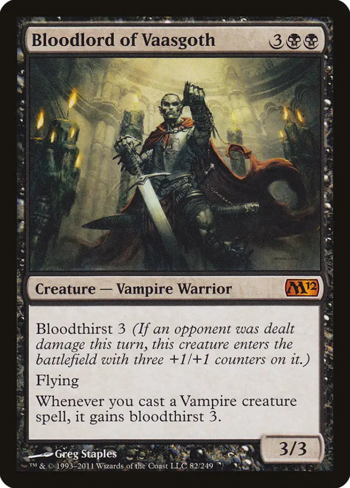 Bloodlord of Vaasgoth [Magic 2012] - MTG Single
