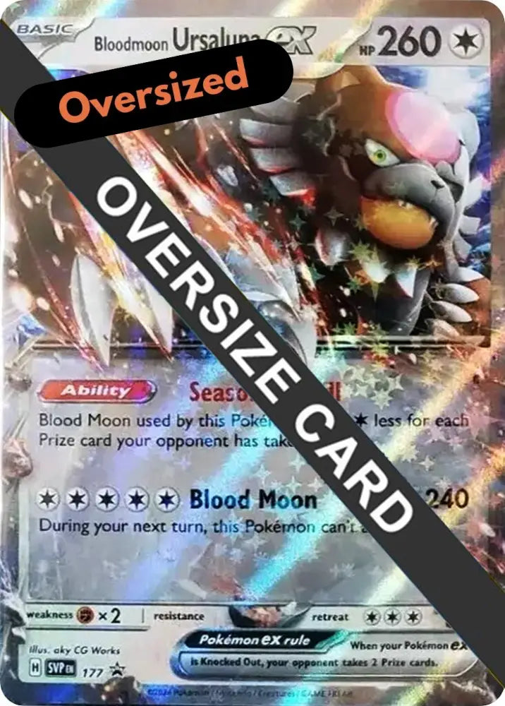 Bloodmoon Ursaluna ex (177) (Jumbo Card) [Scarlet & Violet: Black Star Promos] - Pokemon Single