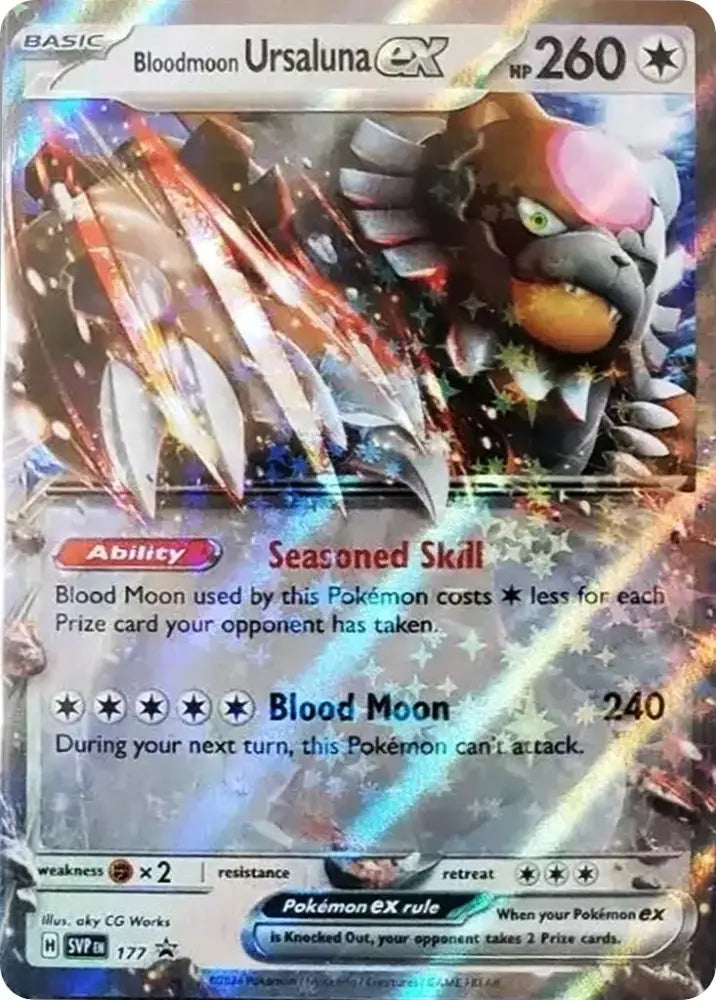 Bloodmoon Ursaluna ex (177) [Scarlet & Violet: Black Star Promos] - Pokemon Single