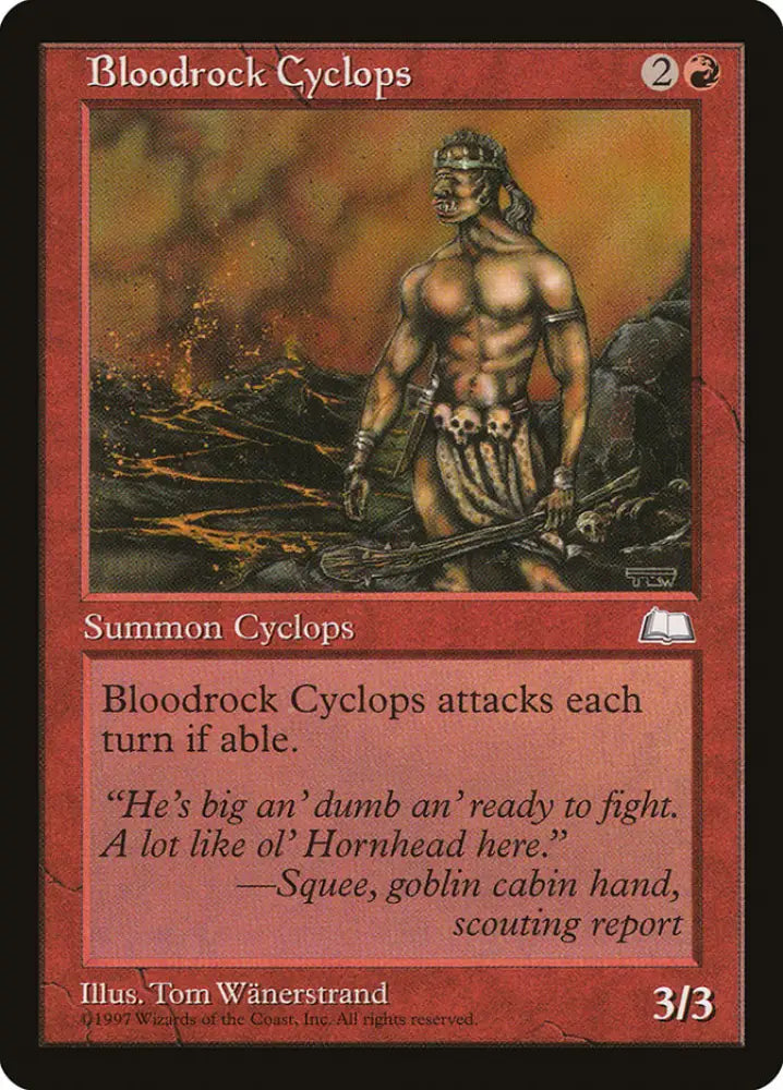 Bloodrock Cyclops [Weatherlight] - MTG Single