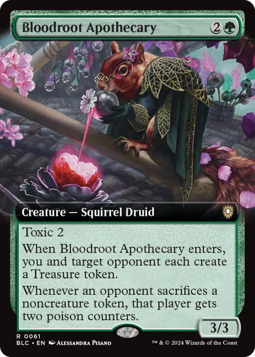 Bloodroot Apothecary (Extended Art) [Bloomburrow Commander] - MTG Single