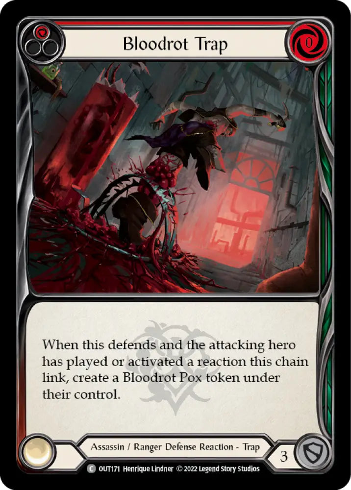 Bloodrot Trap (Red) [Outsiders] - Flesh And Blood Single