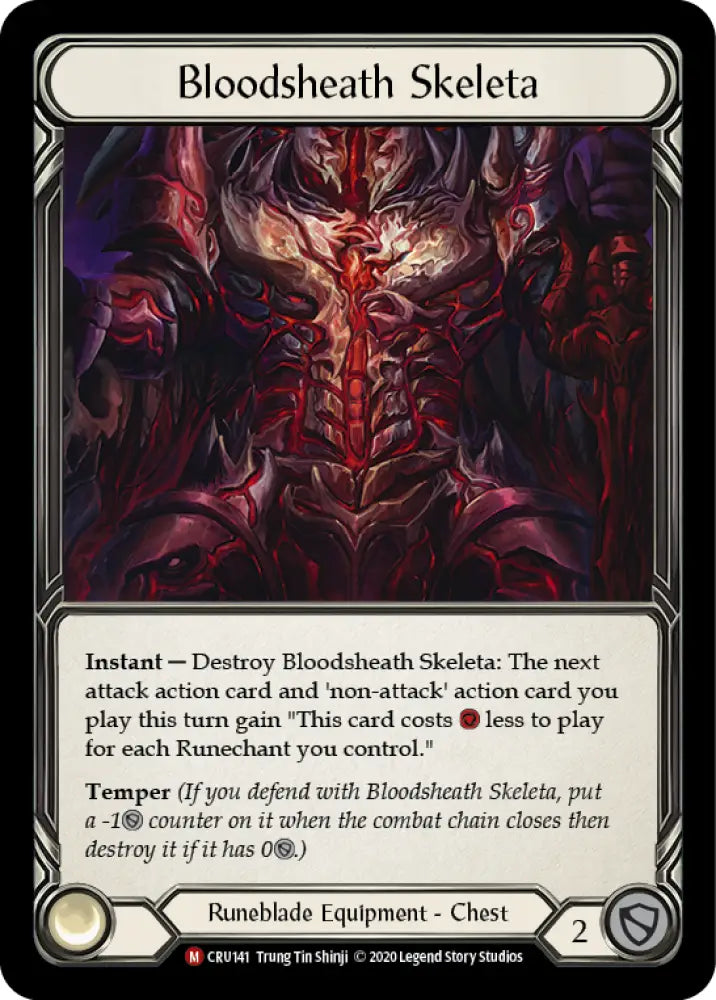 Bloodsheath Skeleta [Crucible of War 1st Edition] 1st Edition Cold Foil - Flesh And Blood Single