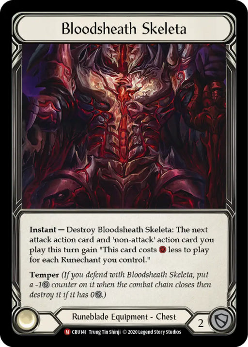 Bloodsheath Skeleta [Crucible of War 1st Edition] 1st Edition Cold Foil - Flesh And Blood Single