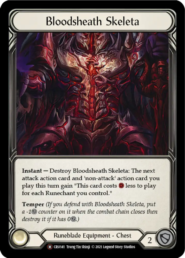 Bloodsheath Skeleta [Crucible of War Unlimited] Unlimited Rainbow Foil - Flesh And Blood Single