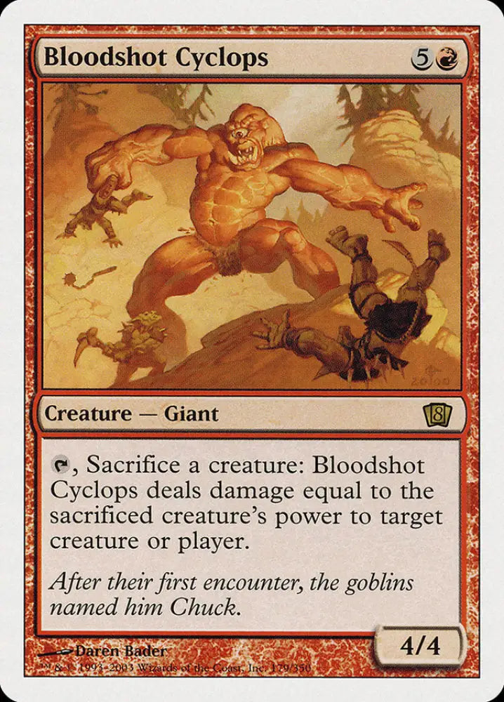 Bloodshot Cyclops (179) [Eighth Edition] - MTG Single