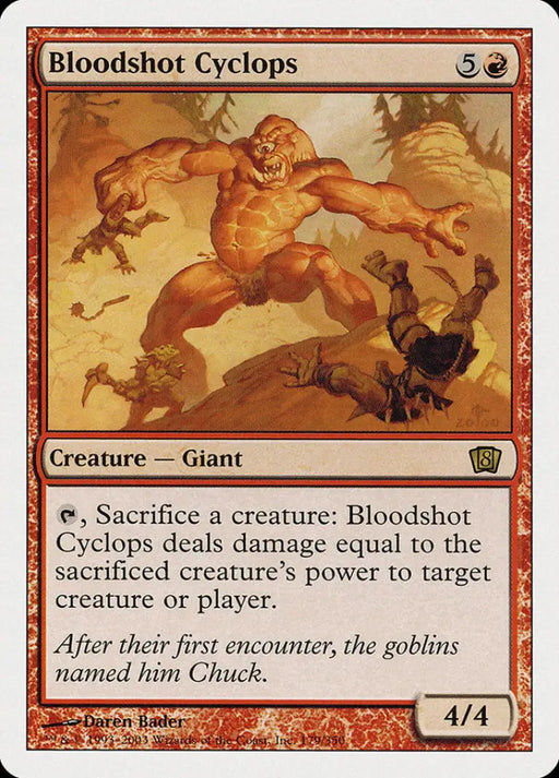 Bloodshot Cyclops (179) [Eighth Edition] - MTG Single