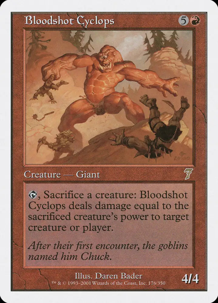 Bloodshot Cyclops [Seventh Edition] - MTG Single
