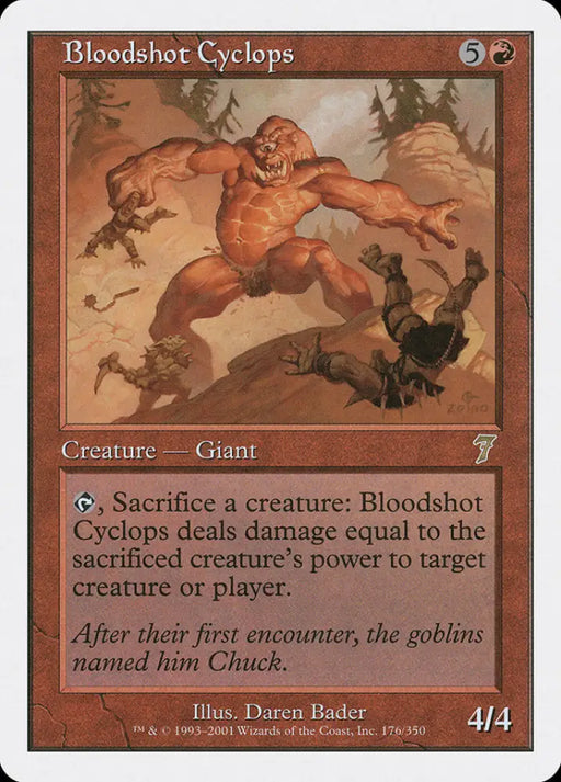 Bloodshot Cyclops [Seventh Edition] - MTG Single