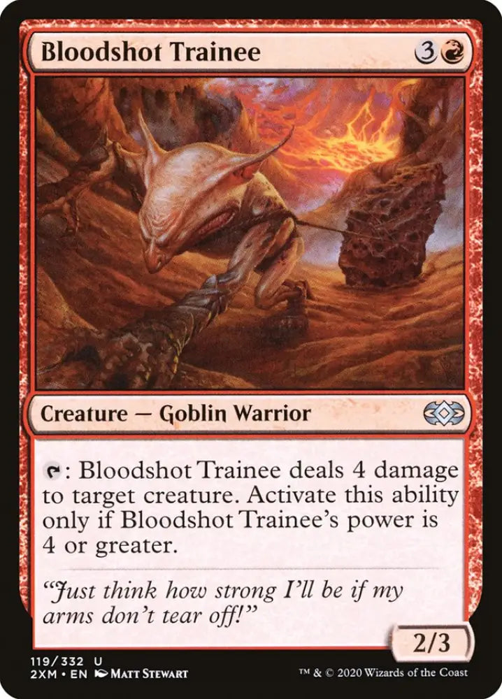 Bloodshot Trainee [Double Masters] - MTG Single