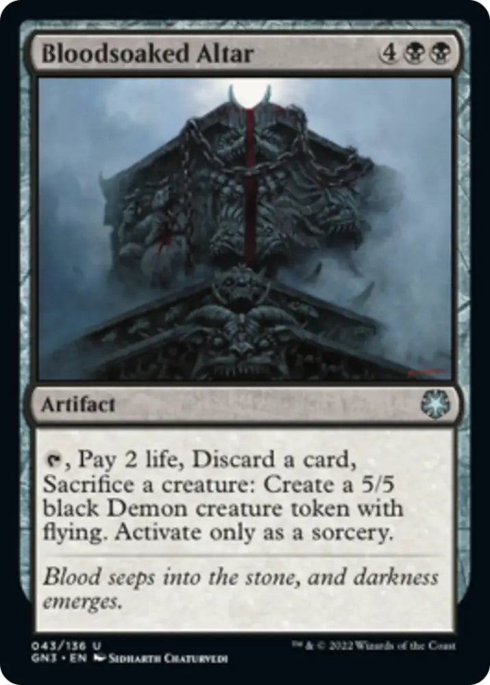 Bloodsoaked Altar [Game Night: Free-for-All] - MTG Single