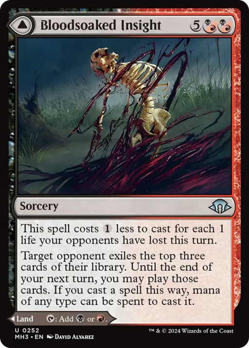 Bloodsoaked Insight // Sanguine Morass [Modern Horizons 3] - MTG Single
