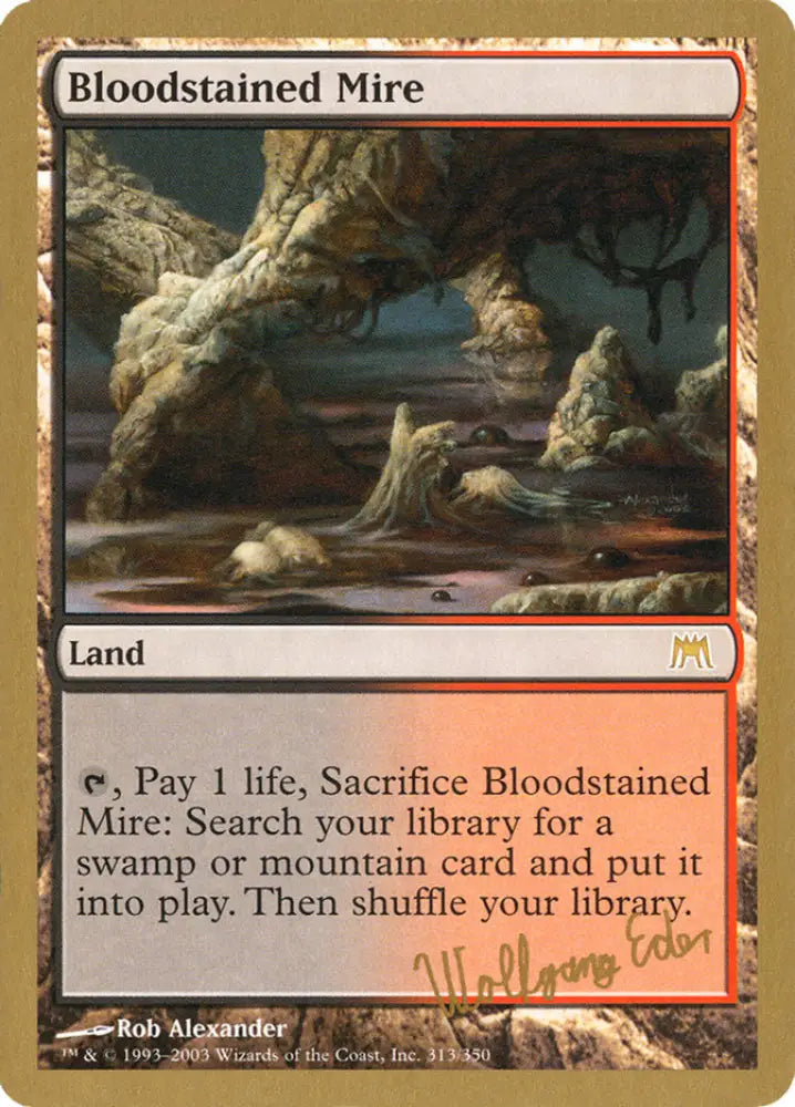 Bloodstained Mire (Wolfgang Eder) [World Championship Decks 2003] - MTG Single