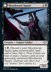 Bloodsworn Squire // Bloodsworn Knight [Innistrad: Crimson Vow] - MTG Single
