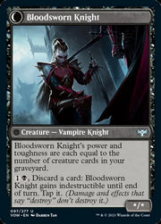 Bloodsworn Squire // Bloodsworn Knight [Innistrad: Crimson Vow] - MTG Single