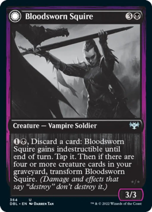 Bloodsworn Squire // Bloodsworn Knight [Innistrad: Double Feature] - MTG Single