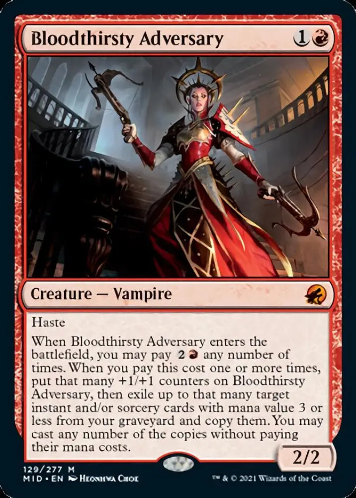 Bloodthirsty Adversary [Innistrad: Midnight Hunt] - MTG Single