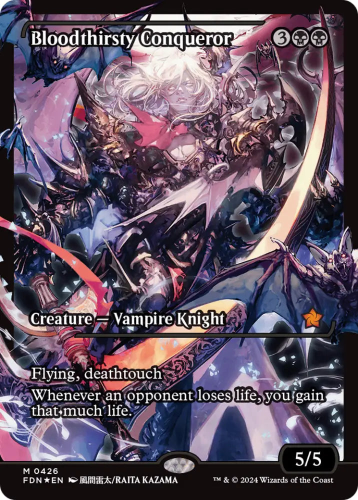 Bloodthirsty Conqueror (Showcase) [Foundations] - MTG Single