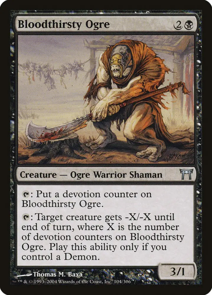 Bloodthirsty Ogre [Champions of Kamigawa] - MTG Single