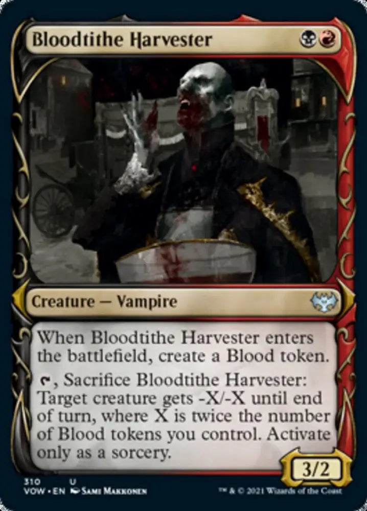 Bloodtithe Harvester (Showcase Fang Frame) [Innistrad: Crimson Vow] - MTG Single