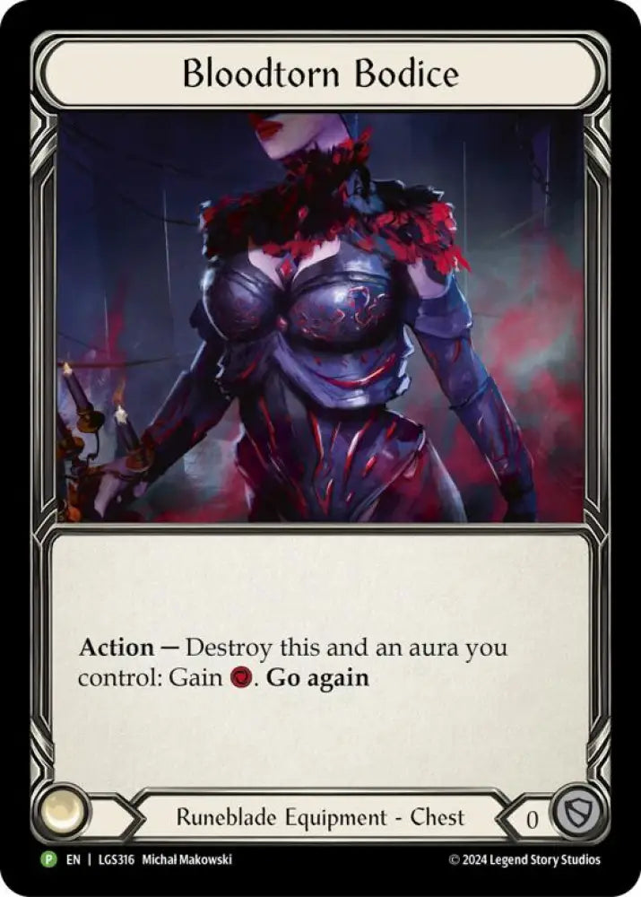 Bloodtorn Bodice [LGS316] (Promo) Rainbow Foil - Flesh And Blood Single
