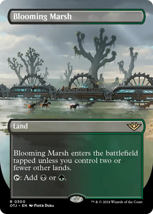 Blooming Marsh (Borderless) [Outlaws of Thunder Junction] - MTG Single