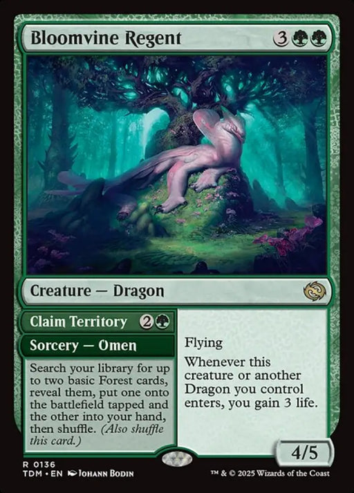 Bloomvine Regent // Claim Territory (136) [Tarkir: Dragonstorm]