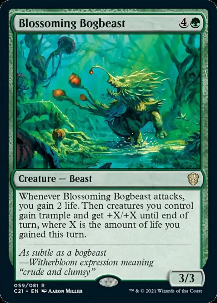 Blossoming Bogbeast [Commander 2021] - MTG Single