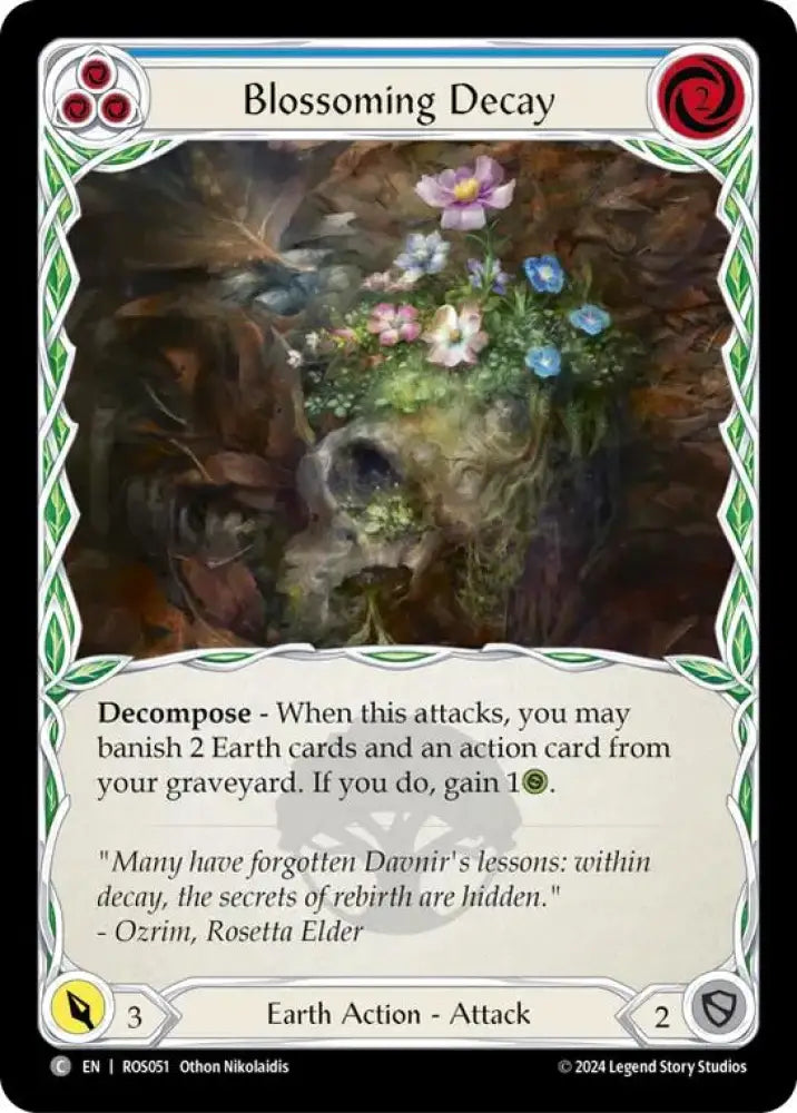 Blossoming Decay (Blue) [Rosetta] Rainbow Foil - Flesh And Blood Single