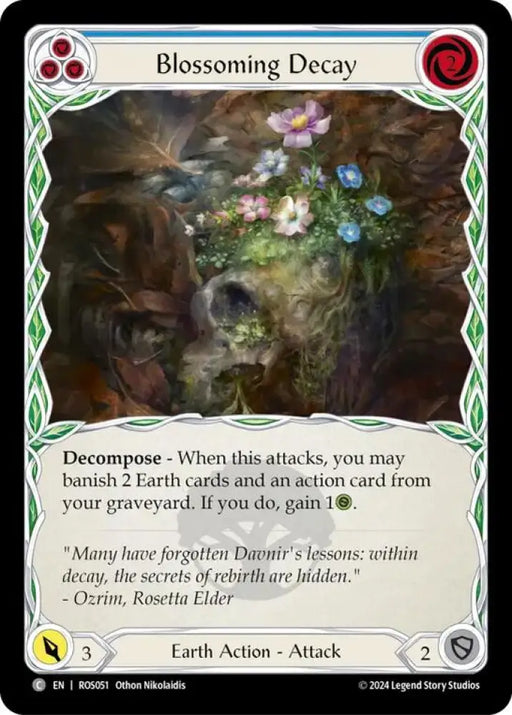 Blossoming Decay (Blue) [Rosetta] Rainbow Foil - Flesh And Blood Single