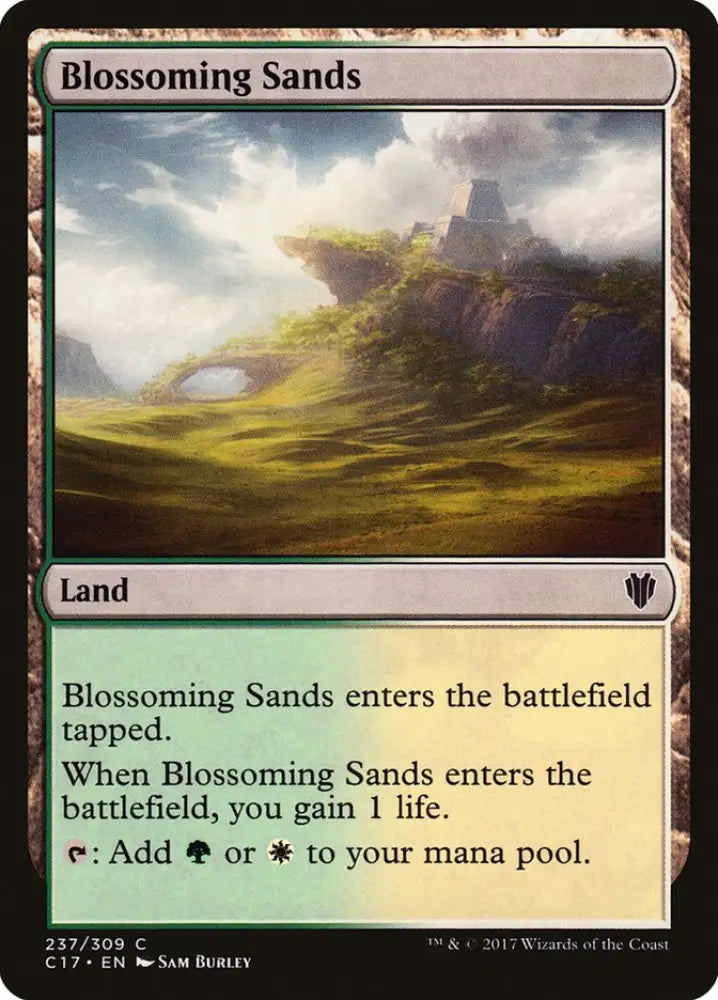 Blossoming Sands [Commander 2017] - MTG Single
