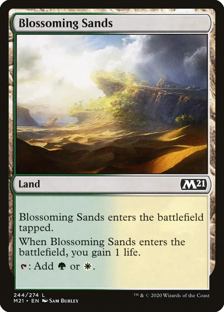 Blossoming Sands [Core Set 2021] - MTG Single